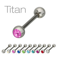 Piercing Stab - Titan - Silber - 1 Kristall