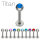 Piercing Labret - Titan - Silber - Kristall