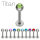 Piercing Labret - Titan - Silber - Kristall