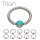 Piercing Klemmring - Titan - Silber - Kristall