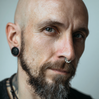 Piercing Klemmring - Stahl - Silber - Spring Ball Clip In