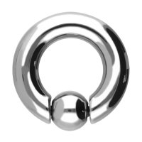 Piercing Klemmring - Stahl - Silber - Spring Ball Clip In [06.] - 5.0 x 12 mm (Kugel: 8mm)