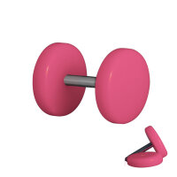 Piercing Fake Plug - Kunststoff - Pink