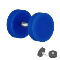 Piercing Fake Plug - Kunststoff - Blau