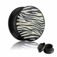 Picture Plug - Gewinde - Zebra