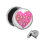 Motiv Fake Plug - Herz - Rosa