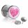 Motiv Fake Plug - Herz - Rosa