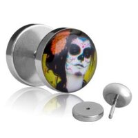 Motiv Fake Plug - La Catrina - Grün