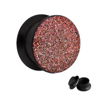 Ohr Plug - Glitter - Rosa