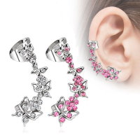 Ear Cuff Ohrstecker mit Schmetterling