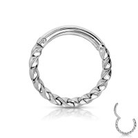 Gedrehtes Segmentring-Clicker Piercing in 5 Farben