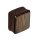 Holz Plug - Viereck - Palmen Holz - Dunkel