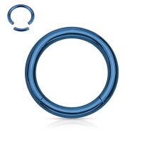 Segmentring Piercing - Blau