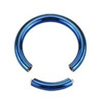 Segmentring Piercing - Blau