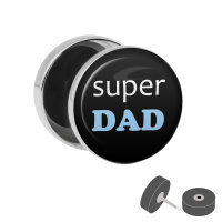 Motiv Fake Plug mit Spruch "Super Dad"
