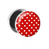 Motiv Fake Plug - Polka Dots - Rot