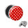 Motiv Fake Plug - Polka Dots - Rot