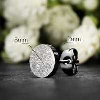 Max Palmer Runde Ohrstecker mit Platte in Diamant-Optik