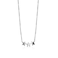 Necklace - Silver - 3 Stars