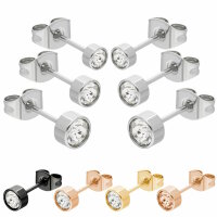 3 Paar Swarovski Kristall Ohrstecker-Set