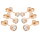 Max Palmer 3 Paar Ohrstecker-Set mit Swarovski Kristall