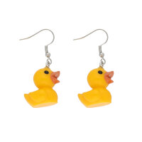 Ohrringe mit gelber Ente