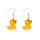 Ohrringe mit gelber Ente
