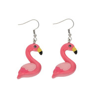 Ohrringe mit rosa Flamingo