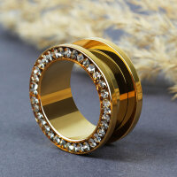 Flesh Tunnel - Gold - Kristall - Klar - Schutzschicht