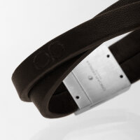 Leder-Armband 2-reihig mit Magnetverschluss