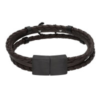 Leder-Armband mit Anker und Magnetverschluss