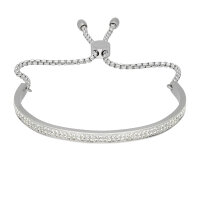 Armband aus Edelstahl mit Kristallplatte