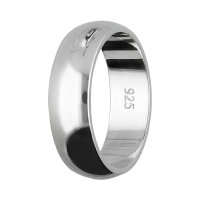 Ring - 925 Silber - Glänzend - 4 Breiten - Silber [08.] - Breite: 2mm - Ringgröße: 56