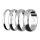Ring - 925 Silber - Glänzend - 4 Breiten - Silber [08.] - Breite: 2mm - Ringgröße: 56