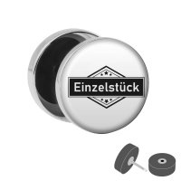 Silberner Fake Plug "Einzelstück" -...