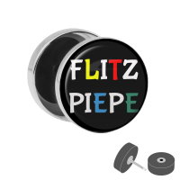 Silberner Fake Plug "Flitzpiepe"