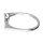 925 Sterling Silber Ring mit Kreuz und Kristallen