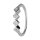 925 Sterling Silber Ring mit eckigen Kristallen