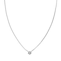 Silberne 925 Sterling Silber Halskette mit kleinem...