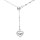 925 Sterling Silber Halskette mit hängendem Herz-Anhänger