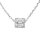 925 Sterling Silber Halskette mit Kristall Perlen-Anhänger