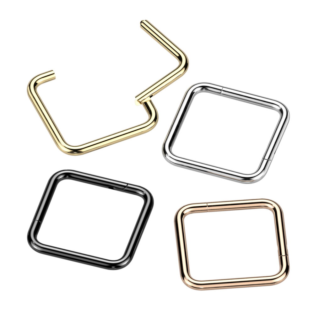 Septum Piercing,Septum Clicker Hinged Segmentring,316L