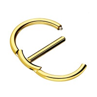 Stab Brustpiercing mit Ring-Clicker