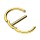 Stab Brustpiercing mit Ring-Clicker