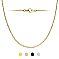 Schlangenkette aus 925 Sterling Silber [19.] Farbe: gold - Länge: 60cm