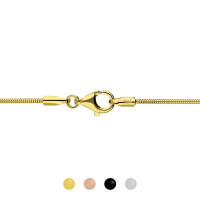 Schlangenkette aus 925 Sterling Silber [19.] Farbe: gold - Länge: 60cm