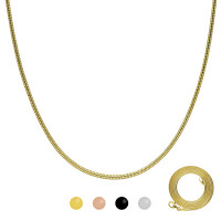 Schlangenkette aus 925 Sterling Silber [19.] Farbe: gold - Länge: 60cm