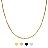 Schlangenkette aus 925 Sterling Silber [19.] Farbe: gold - Länge: 60cm