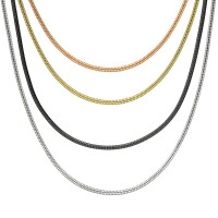 Schlangenkette aus 925 Sterling Silber [19.] Farbe: gold - Länge: 60cm