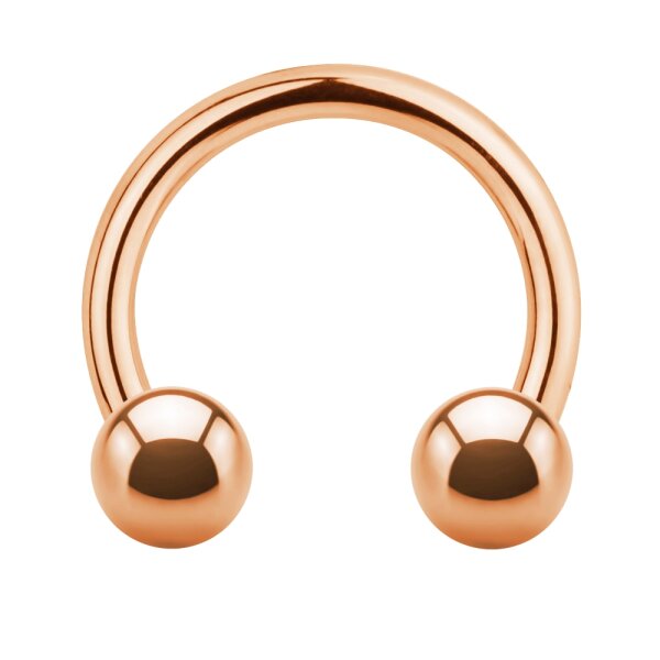 Piercing Hufeisen mit Kugel - Rosegold